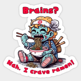 Ramen life zombie Sticker